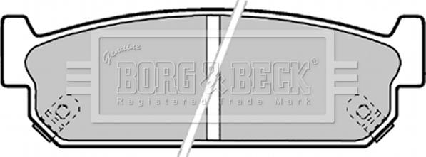 Borg & Beck BBP1599 - Kit pastiglie freno, Freno a disco www.autoricambit.com