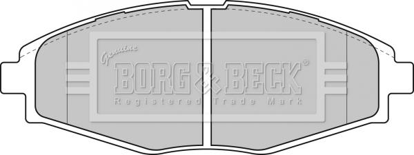 Borg & Beck BBP1649 - Kit pastiglie freno, Freno a disco www.autoricambit.com