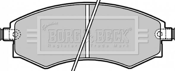 Borg & Beck BBP1658 - Kit pastiglie freno, Freno a disco www.autoricambit.com