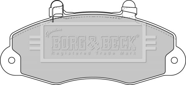 Borg & Beck BBP1624 - Kit pastiglie freno, Freno a disco www.autoricambit.com