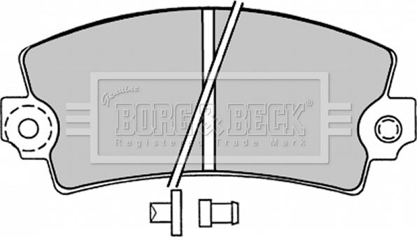Borg & Beck BBP1047 - Kit pastiglie freno, Freno a disco www.autoricambit.com