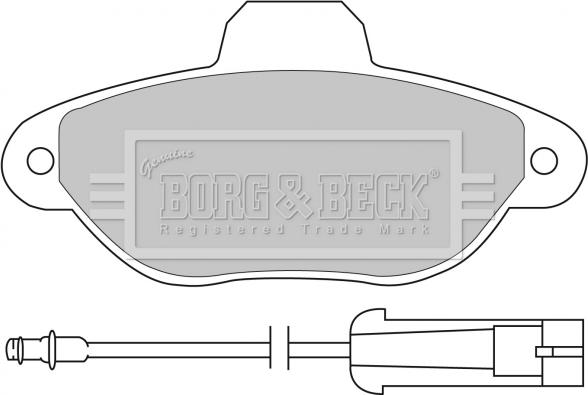 Borg & Beck BBP1059 - Kit pastiglie freno, Freno a disco www.autoricambit.com