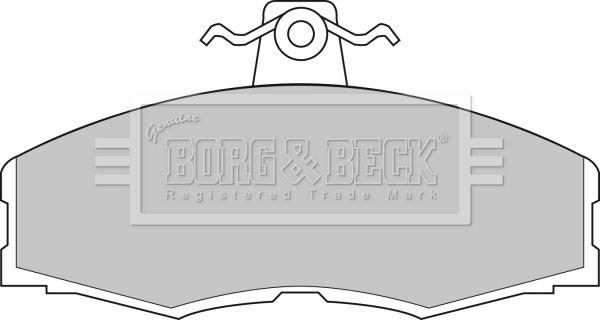 Borg & Beck BBP1080 - Kit pastiglie freno, Freno a disco www.autoricambit.com