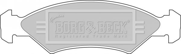 Borg & Beck BBP1114 - Kit pastiglie freno, Freno a disco www.autoricambit.com