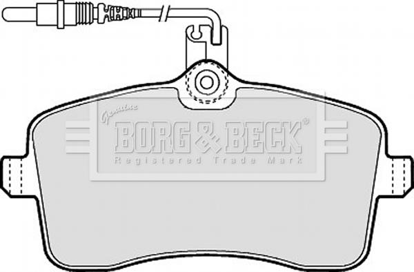 Borg & Beck BBP1897 - Kit pastiglie freno, Freno a disco www.autoricambit.com