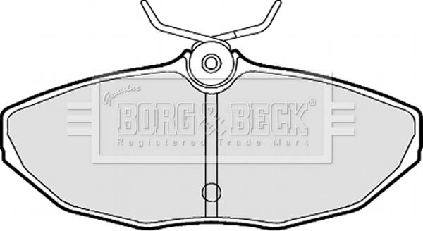 Borg & Beck BBP1870 - Kit pastiglie freno, Freno a disco www.autoricambit.com
