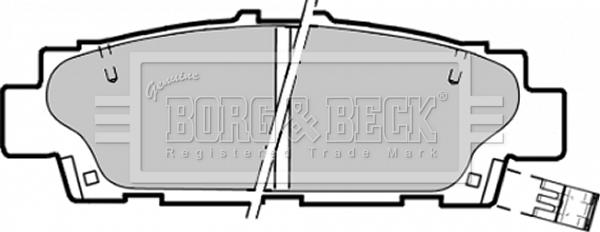 Borg & Beck BBP1350 - Kit pastiglie freno, Freno a disco www.autoricambit.com