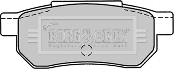 Borg & Beck BBP1301 - Kit pastiglie freno, Freno a disco www.autoricambit.com