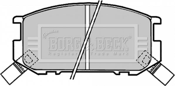 Borg & Beck BBP1318 - Kit pastiglie freno, Freno a disco www.autoricambit.com