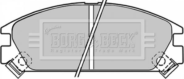 Borg & Beck BBP1249 - Kit pastiglie freno, Freno a disco www.autoricambit.com