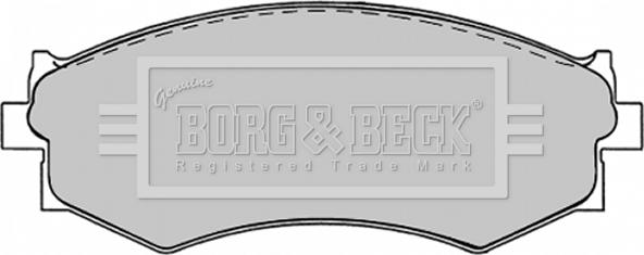 Borg & Beck BBP1240 - Kit pastiglie freno, Freno a disco www.autoricambit.com