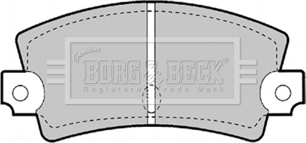 Borg & Beck BBP1247 - Kit pastiglie freno, Freno a disco www.autoricambit.com