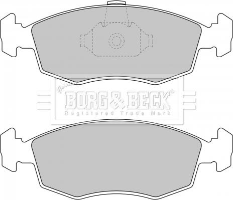 Borg & Beck BBP1748 - Kit pastiglie freno, Freno a disco www.autoricambit.com