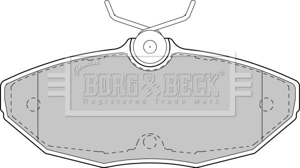Borg & Beck BBP1743 - Kit pastiglie freno, Freno a disco www.autoricambit.com