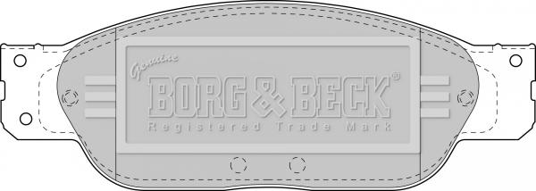 Borg & Beck BBP1704 - Kit pastiglie freno, Freno a disco www.autoricambit.com