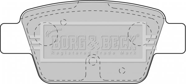 Borg & Beck BBP1718 - Kit pastiglie freno, Freno a disco www.autoricambit.com