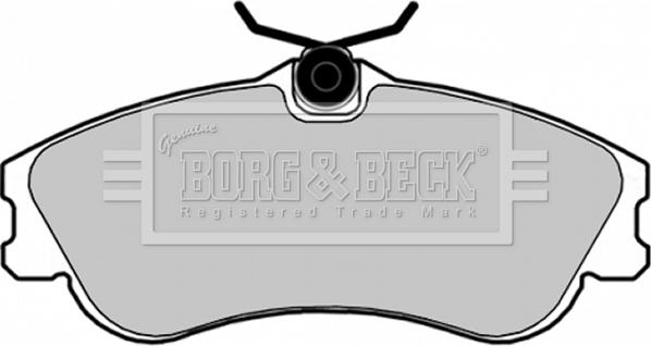 Borg & Beck BBP1725 - Kit pastiglie freno, Freno a disco www.autoricambit.com