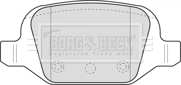 Borg & Beck BBP1775 - Kit pastiglie freno, Freno a disco www.autoricambit.com