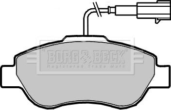 Borg & Beck BBP2416 - Kit pastiglie freno, Freno a disco www.autoricambit.com