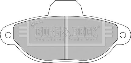 Borg & Beck BBP2428 - Kit pastiglie freno, Freno a disco www.autoricambit.com