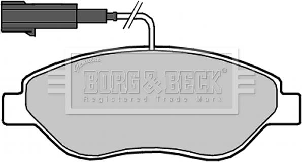 Borg & Beck BBP2318 - Kit pastiglie freno, Freno a disco www.autoricambit.com