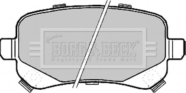 Borg & Beck BBP2209 - Kit pastiglie freno, Freno a disco www.autoricambit.com