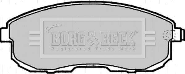 Borg & Beck BBP2206 - Kit pastiglie freno, Freno a disco www.autoricambit.com