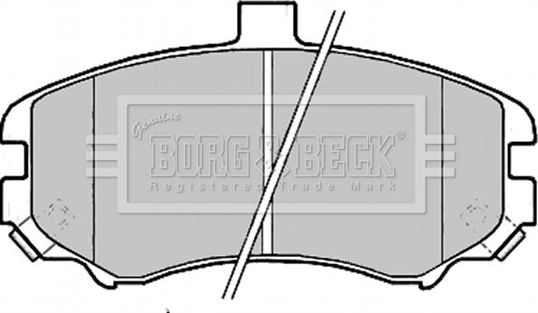 Borg & Beck BBP2203 - Kit pastiglie freno, Freno a disco www.autoricambit.com
