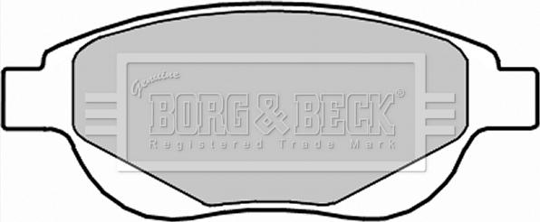 Borg & Beck BBP2287 - Kit pastiglie freno, Freno a disco www.autoricambit.com