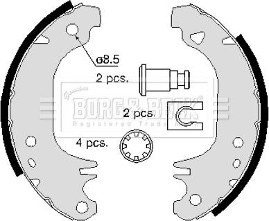 Borg & Beck BBS6065 - Kit freno, freni a tamburo www.autoricambit.com