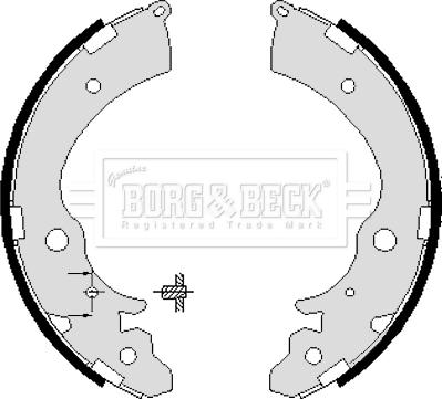 Borg & Beck BBS6071 - Kit freno, freni a tamburo www.autoricambit.com