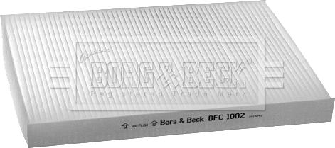 Borg & Beck BFC1002 - Filtro, Aria abitacolo www.autoricambit.com