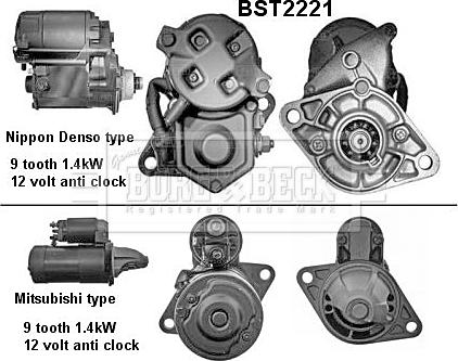 Borg & Beck BST2221 - Motorino d'avviamento www.autoricambit.com