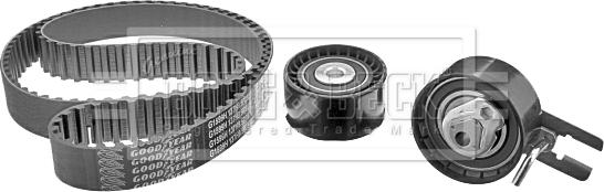 Borg & Beck BTK1006 - Kit cinghie dentate www.autoricambit.com