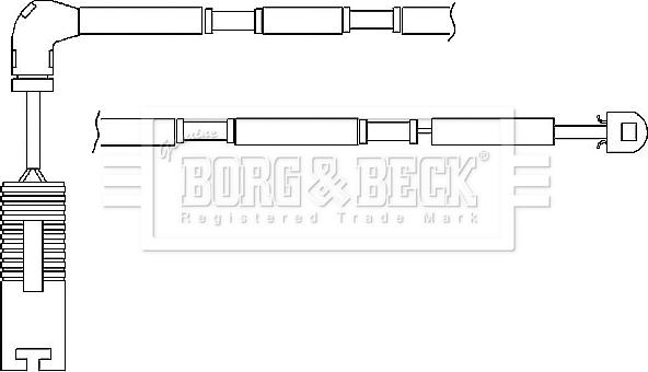 Borg & Beck BWL3036 - Contatto segnalazione, Usura past. freno/mat. d'attrito www.autoricambit.com