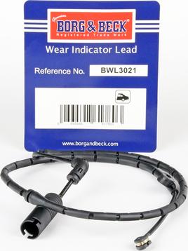 Borg & Beck BWL3021 - Contatto segnalazione, Usura past. freno/mat. d'attrito www.autoricambit.com