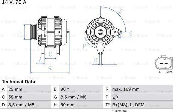 BOSCH 0 986 048 891 - Alternatore www.autoricambit.com