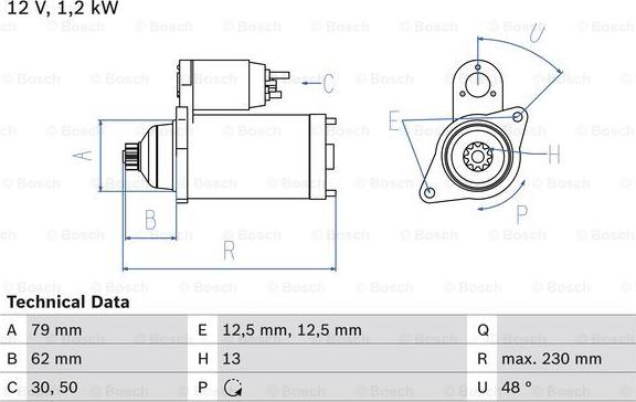 BOSCH 0 986 029 120 - Motorino d'avviamento www.autoricambit.com