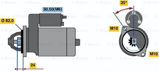 BOSCH 0 001 109 061 - Motorino d'avviamento www.autoricambit.com