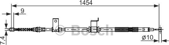 BOSCH 1 987 482 294 - Cavo comando, Freno stazionamento www.autoricambit.com