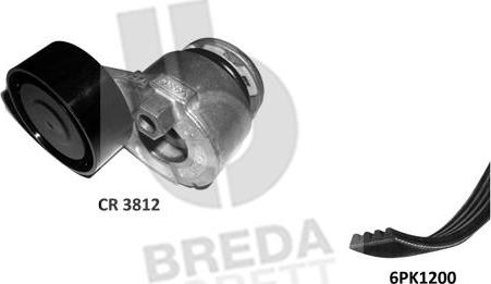 Breda Lorett KCA0042 - Kit Cinghie Poly-V www.autoricambit.com