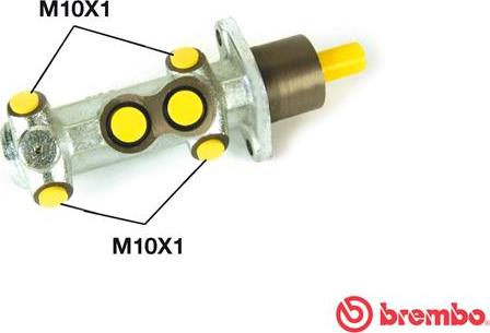 Brembo M 23 027 - Cilindro maestro del freno www.autoricambit.com