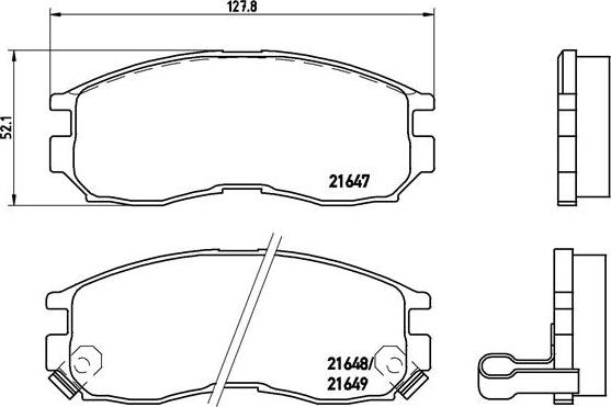 Brembo P 54 014 - Kit pastiglie freno, Freno a disco www.autoricambit.com