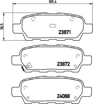 Brembo P 56 046 - Kit pastiglie freno, Freno a disco www.autoricambit.com