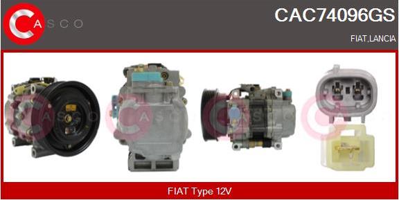 Casco CAC74096GS - Compressore, Climatizzatore www.autoricambit.com