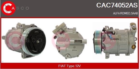 Casco CAC74052AS - Compressore, Climatizzatore www.autoricambit.com