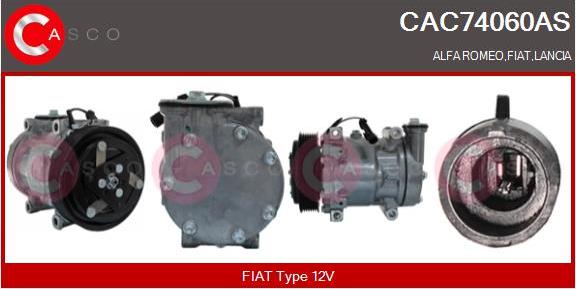 Casco CAC74060AS - Compressore, Climatizzatore www.autoricambit.com