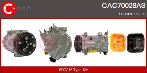 Casco CAC70028AS - Compressore, Climatizzatore www.autoricambit.com