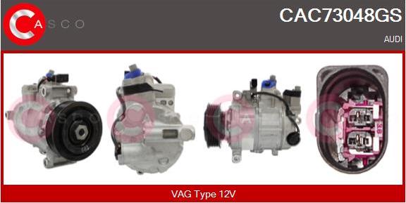 Casco CAC73048GS - Compressore, Climatizzatore www.autoricambit.com