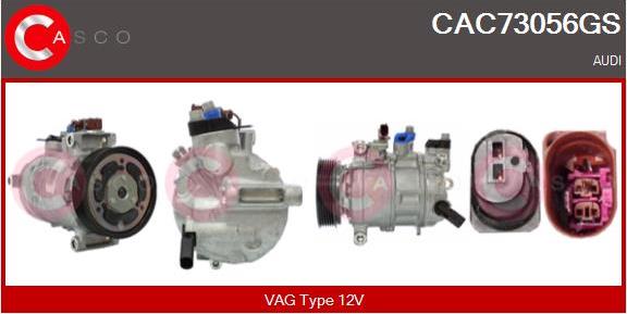 Casco CAC73056GS - Compressore, Climatizzatore www.autoricambit.com